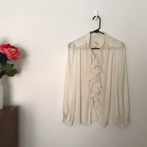 EUC Milli Alizee Pleated Silk Blouse